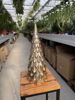 CHOINKA CERAMICZNA SUGAR ZŁOTA ŚREDNIA