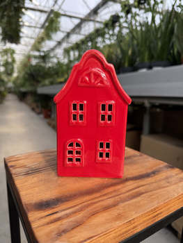 DOMEK CZERWONY LED MAŁY