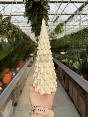 CHOINKA CERAMICZNA SUGAR BIAŁA MAŁA