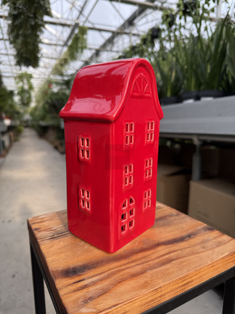 DOMEK CZERWONY LED DUŻY