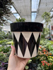 OSŁONKA CERAMICZNA CZARNE ROMBY P16