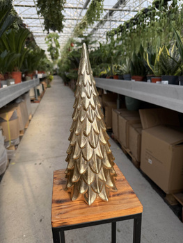 CHOINKA CERAMICZNA SUGAR ZŁOTA DUŻA