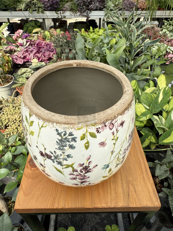 OSŁONKA CERAMICZNA KWIATY O14