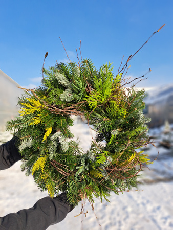 WIANEK  MIESZNY JODŁA + CYPRYS + BRZOZA 40 cm