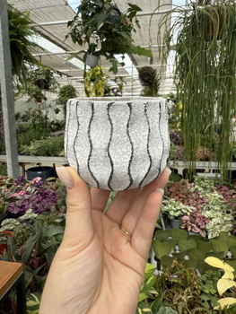 OSŁONKA CERAMICZNA WAVE GREY/BLACK P6