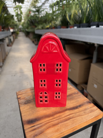 DOMEK CZERWONY LED DUŻY