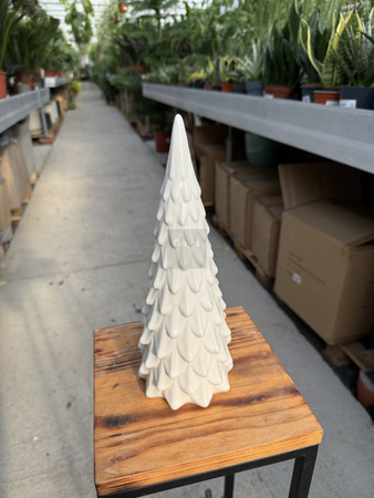 CHOINKA CERAMICZNA SUGAR BIAŁA MAŁA