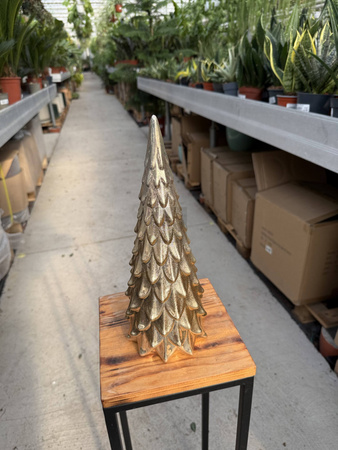 CHOINKA CERAMICZNA SUGAR ZŁOTA ŚREDNIA