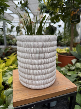 DONICA CERAMICZNA WALEC BOHO BIAŁE P12