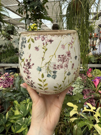 OSŁONKA CERAMICZNA KWIATY O14