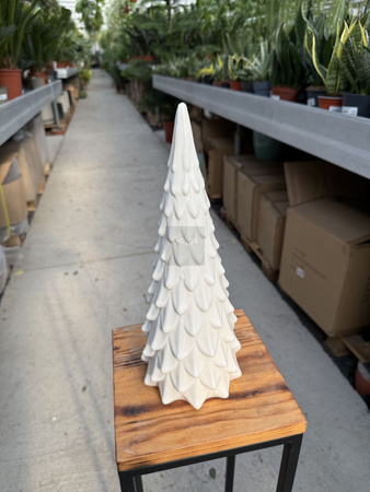 CHOINKA CERAMICZNA SUGAR BIAŁA ŚREDNIA