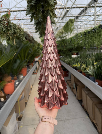 CHOINKA CERAMICZNA SUGAR RÓŻOWA DUŻA