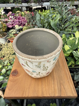OSŁONKA CERAMICZNA KWIATY O12