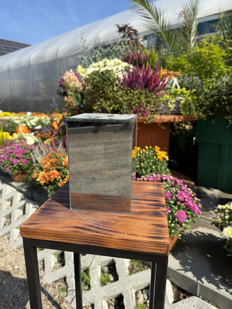 LAMPION LUSTRZANY KOSTKA 3D