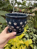 DONICA CERAMICZNA GRANATOWA STOKROTKA P12,5