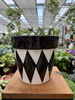 OSŁONKA CERAMICZNA CZARNE ROMBY P16