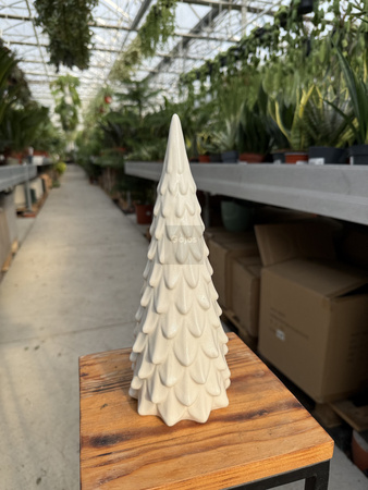 CHOINKA CERAMICZNA SUGAR BIAŁA MAŁA