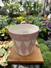 OSŁONKA CERAMICZNA RÓŻOWE ROMBY P16