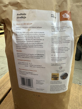 PODŁOŻE STRELICJA 15 LITRÓW