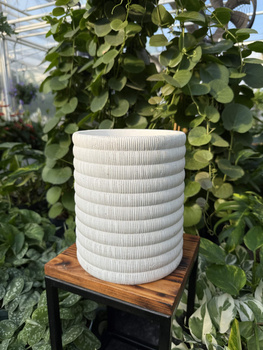 DONICA CERAMICZNA WALEC BOHO BIAŁY P18