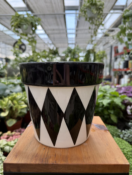 OSŁONKA CERAMICZNA CZARNE ROMBY P16