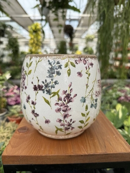 OSŁONKA CERAMICZNA KWIATY O14