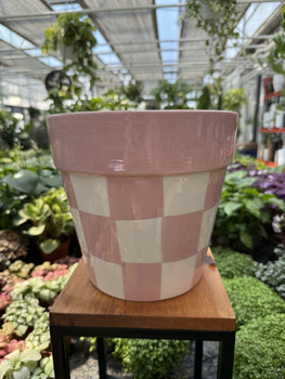 OSŁONKA CERAMICZNA RÓŻOWA KRATA P21