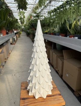 CHOINKA CERAMICZNA SUGAR BIAŁA DUŻA