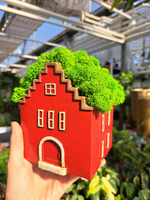 KOMPOZYCJA Z CHROBOTKA CZERWONY DOMEK DUŻY